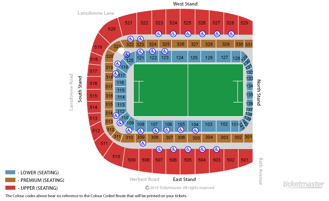 Aviva Stadium seating plan