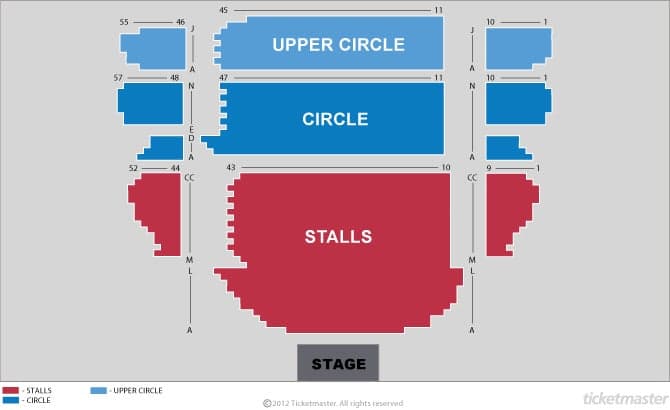 Bord Gais Energy Theatre seating plan