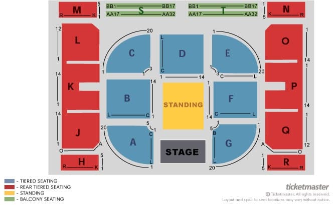 National Stadium seating plan