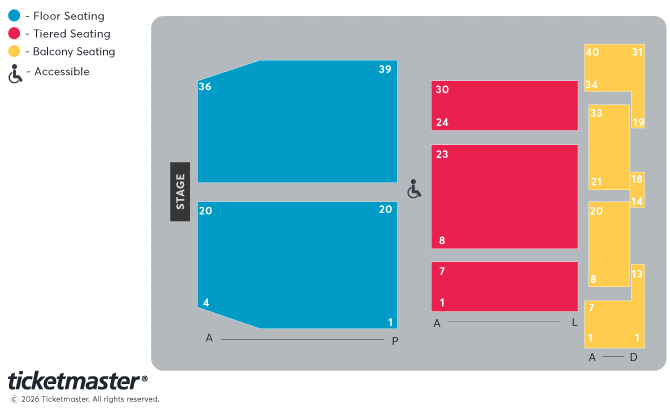 LEISURELAND seating plan