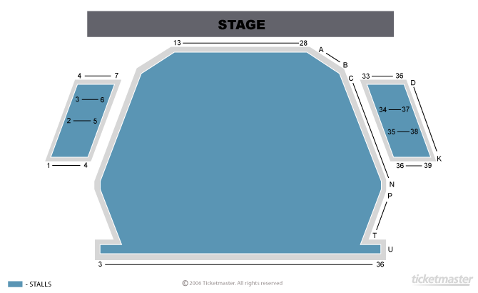 The Beck Theatre seating plan