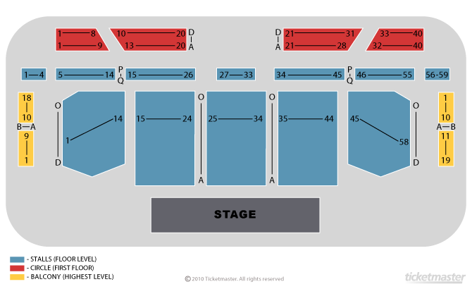 Leas Cliff Hall seating plan