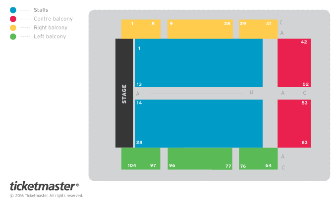 Stirling Albert Halls seating plan