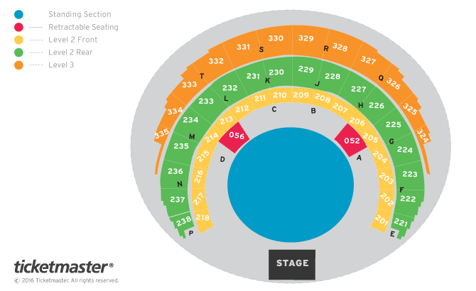 OVO Hydro seating plan