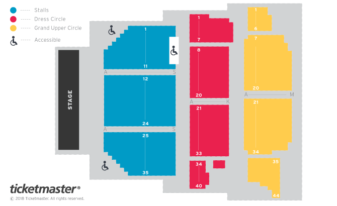 The Alexandra seating plan