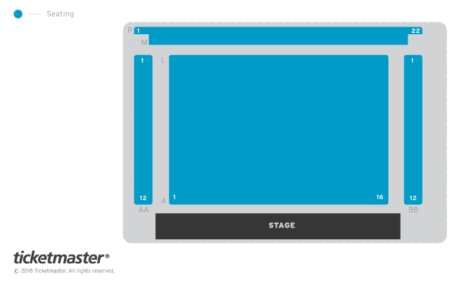 Eden Court Theatre seating plan