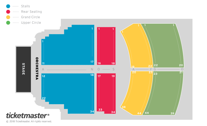 Alhambra Theatre seating plan
