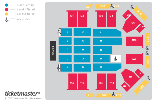 P&J Live, Aberdeen seating plan