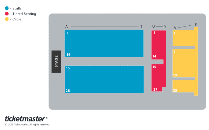 Bedford Corn Exchange seating plan