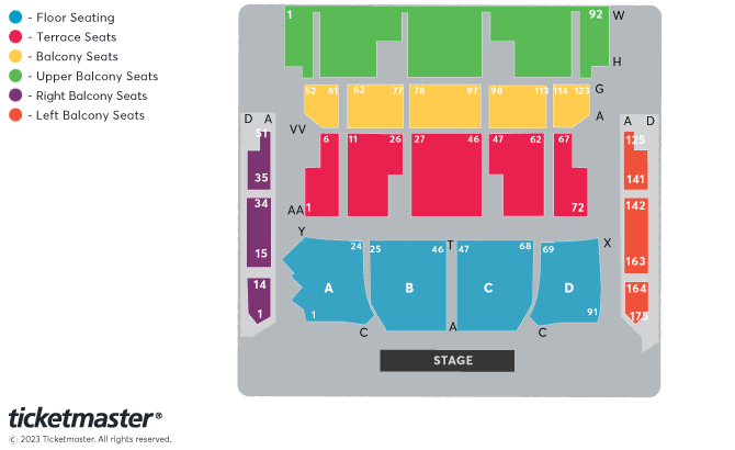 Bournemouth International Centre seating plan