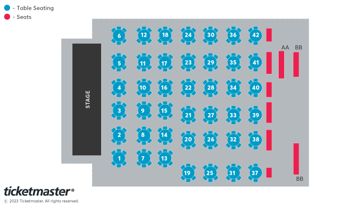 Gorleston Pavilion seating plan