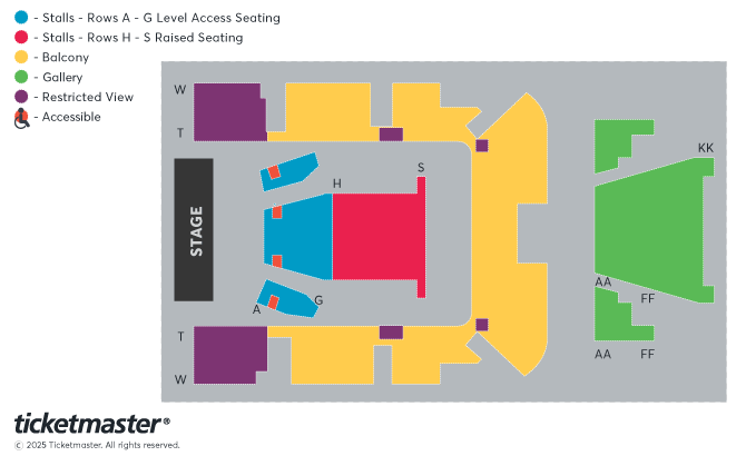 Paisley Town Hall seating plan