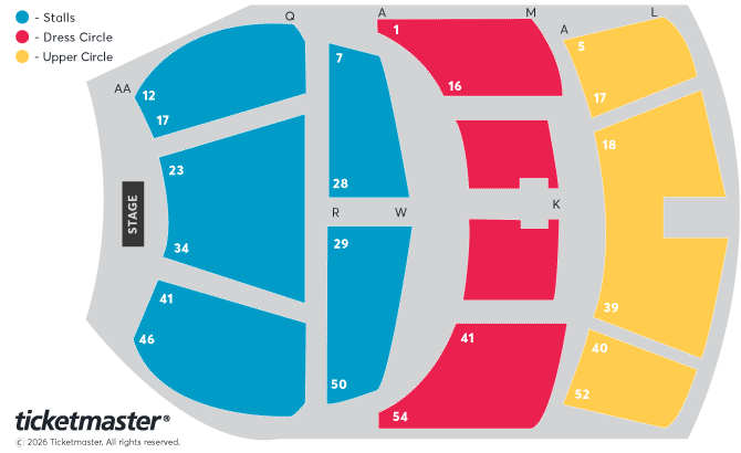 Festival Theatre Edinburgh seating plan