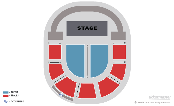Albert Hall, Nottingham seating plan