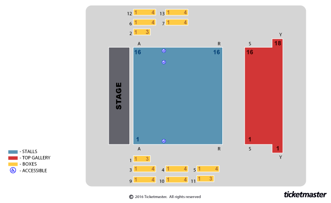 The Courtyard seating plan