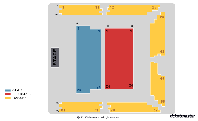 Royal Spa Centre seating plan