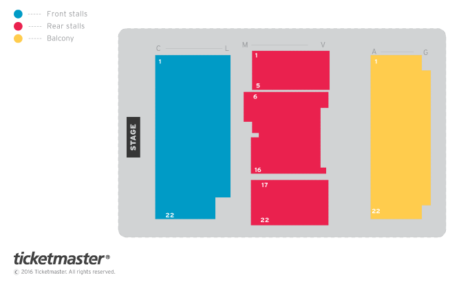 Mansfield Palace Theatre seating plan