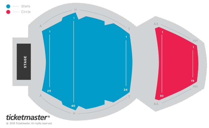Churchill Theatre seating plan