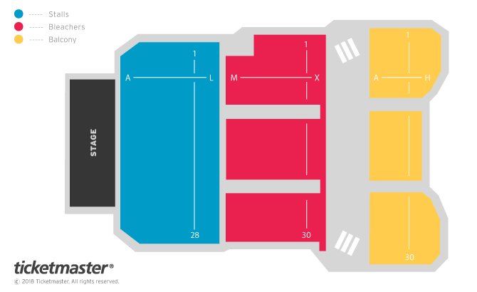 Dorking Hall seating plan