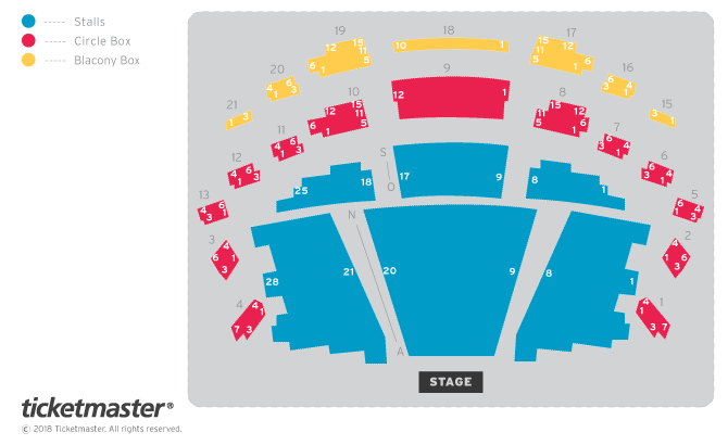 Billingham Forum Theatre seating plan