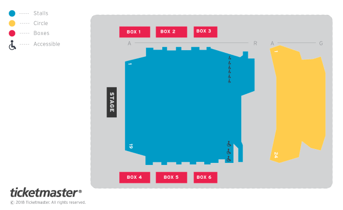 The Lichfield Garrick Theatre seating plan