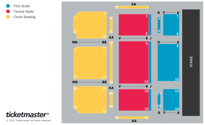 G Live Guildford seating plan