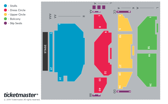 Theatre Royal Glasgow seating plan
