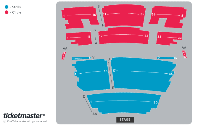 Regent Theatre seating plan