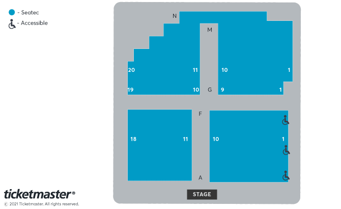 Chorley Theatre seating plan