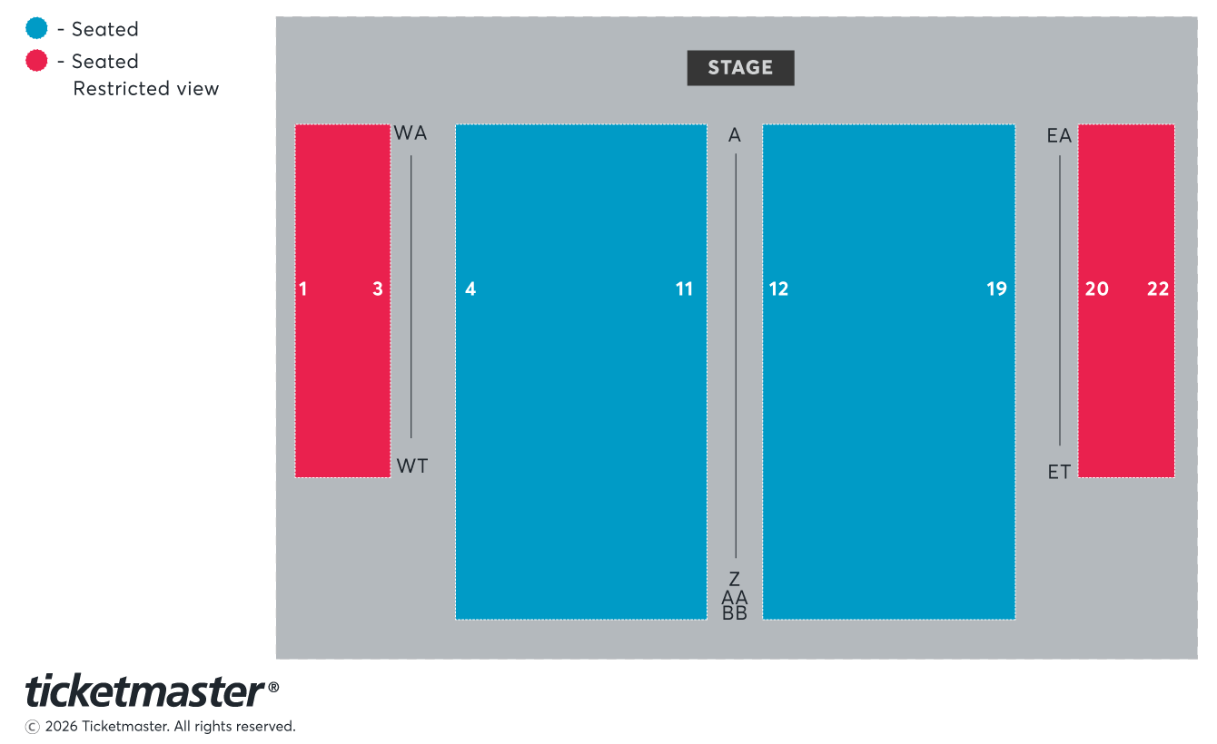 Manchester Monastery seating plan