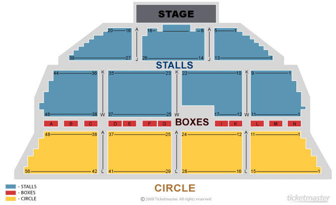 Ipswich Regent Theatre seating plan