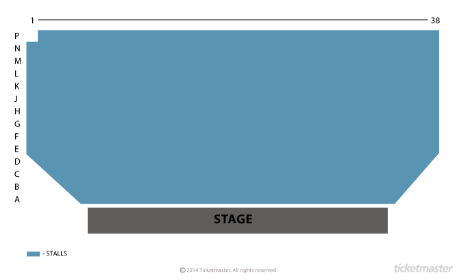 Gordon Craig Theatre seating plan