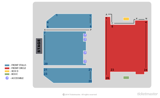 Playhouse Theatre seating plan