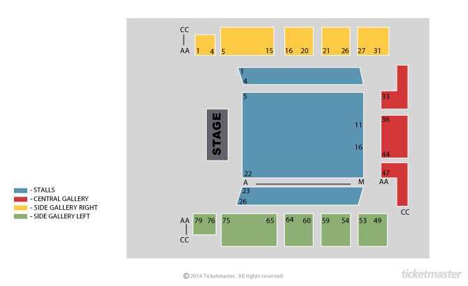 St George's Bristol seating plan
