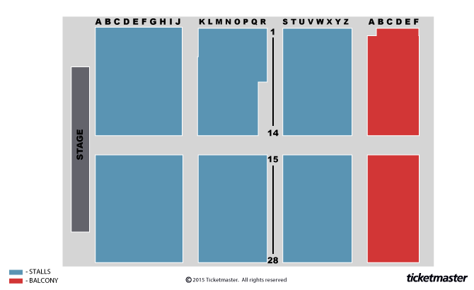 William Aston Hall seating plan