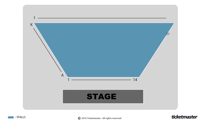 Merlin Theatre seating plan