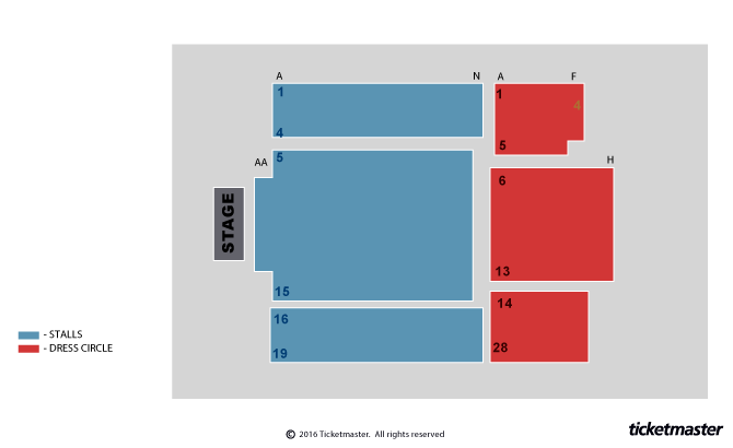 The Old Rep Theatre seating plan