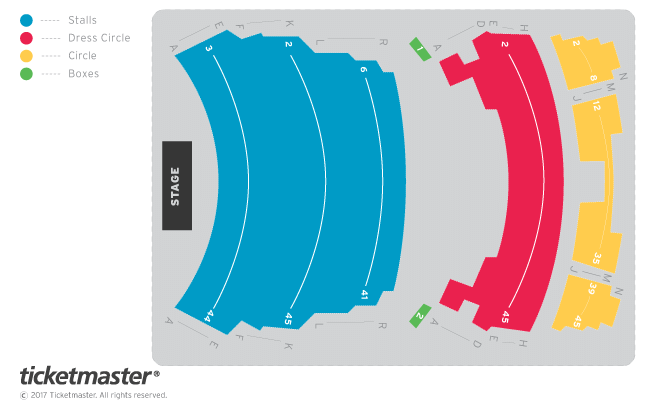 Rhyl Pavilion Theatre seating plan