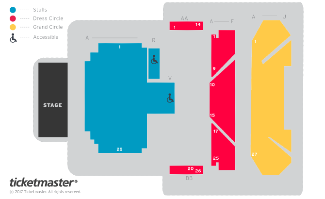 Devonshire Park Theatre seating plan