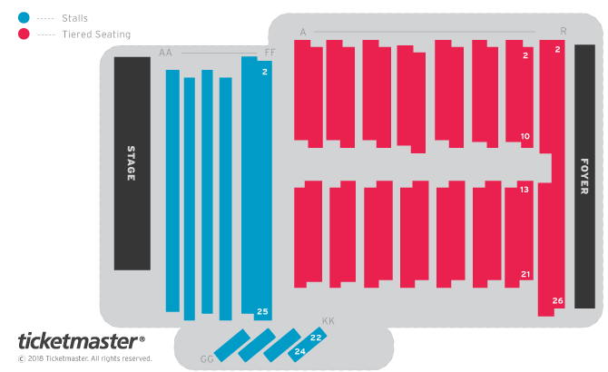 Lowther Pavilion seating plan