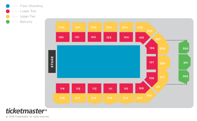 Utilita Arena Newcastle seating plan