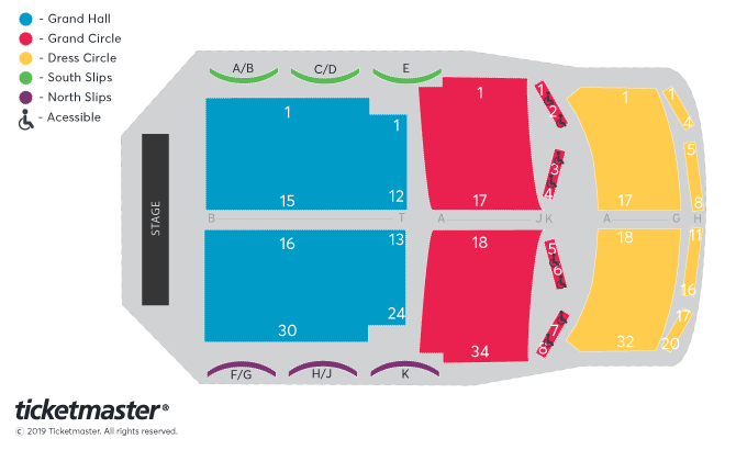 The Royal Hall seating plan