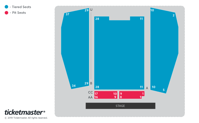 RNCM Theatre seating plan