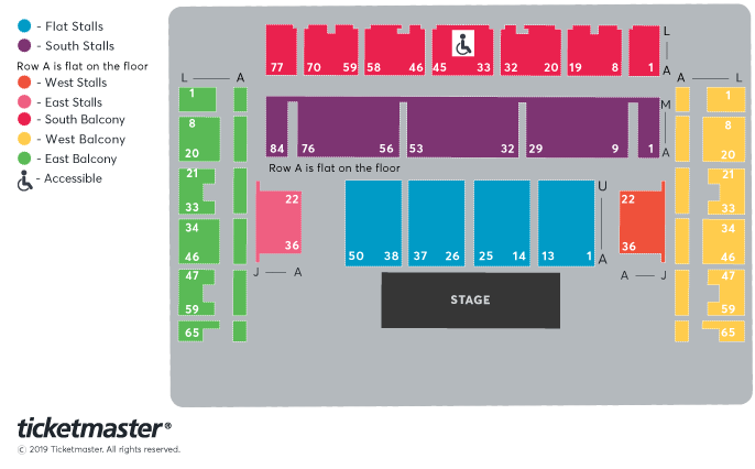 The Brighton Centre seating plan