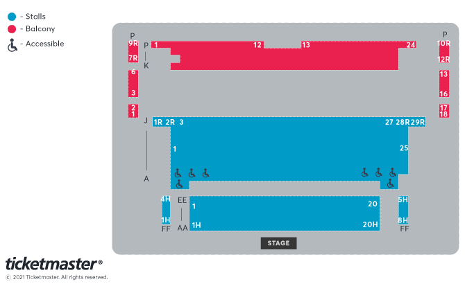 Mast Mayflower Studios seating plan