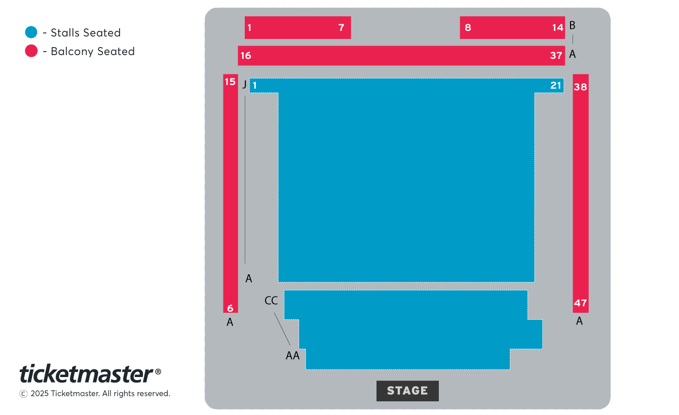 Brighton Dome Corn Exchange and Studio Theatre seating plan