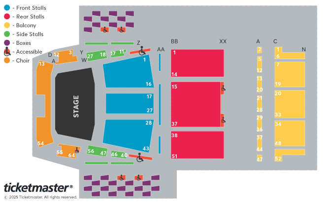 Royal Festival Hall seating plan