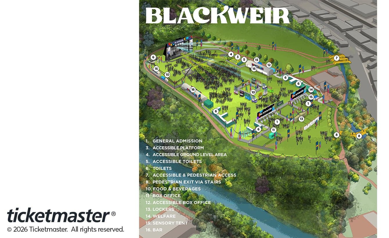 Blackweir Fields, Cardiff seating plan