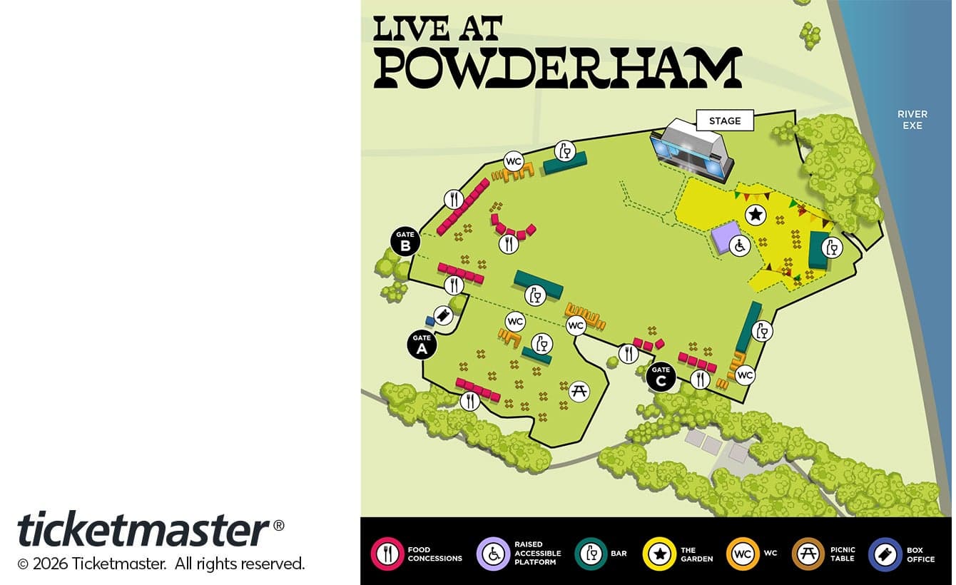 Powderham Castle seating plan