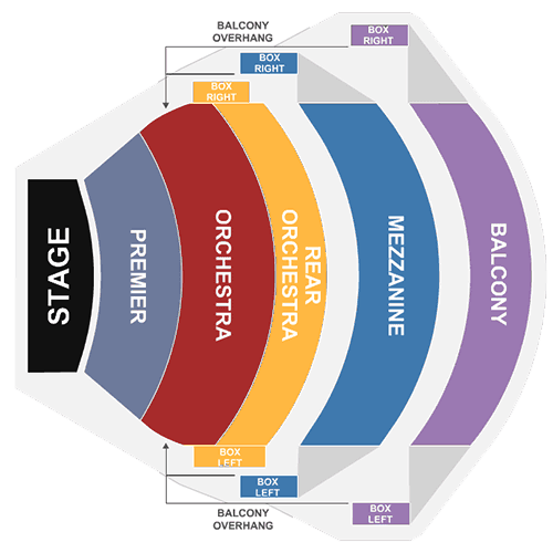 McCallum Theatre seating plan